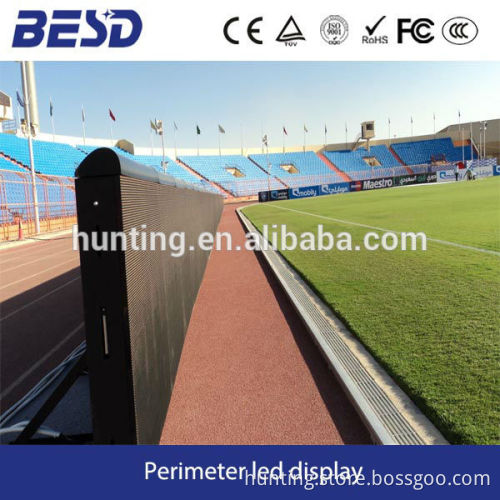 2 year warranty factory advertising P10 outdoor basketball/football stadium perimeter led display/led screen/led panel